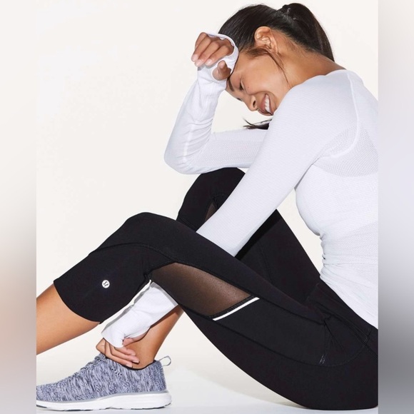 Lululemon Women’s Black Home Stretch Crop 19” Leggings Size 10 - Picture 6 of 15